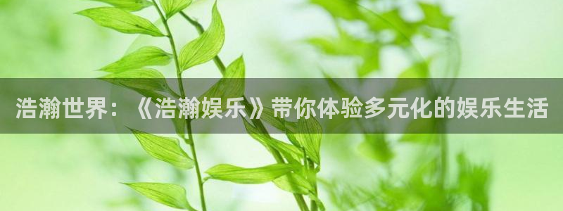 人生就是搏代理加盟：浩瀚世界：《浩瀚娱乐》带你体验多元化的娱乐生活
