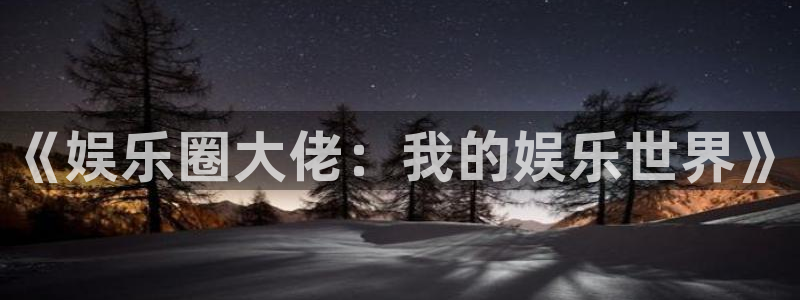 尊龙时凯人生就是搏：《娱乐圈大佬：我的娱乐世界》